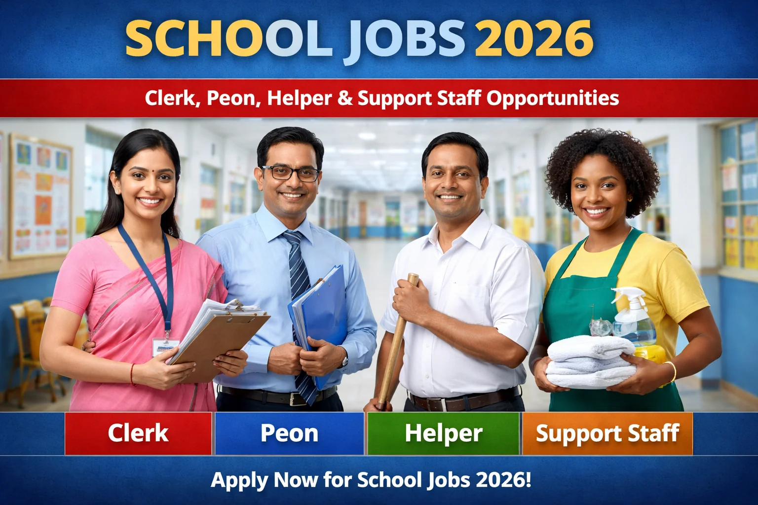 School Jobs 2026: Guide to Clerk, Peon, Helper and Support Staff Opportunities